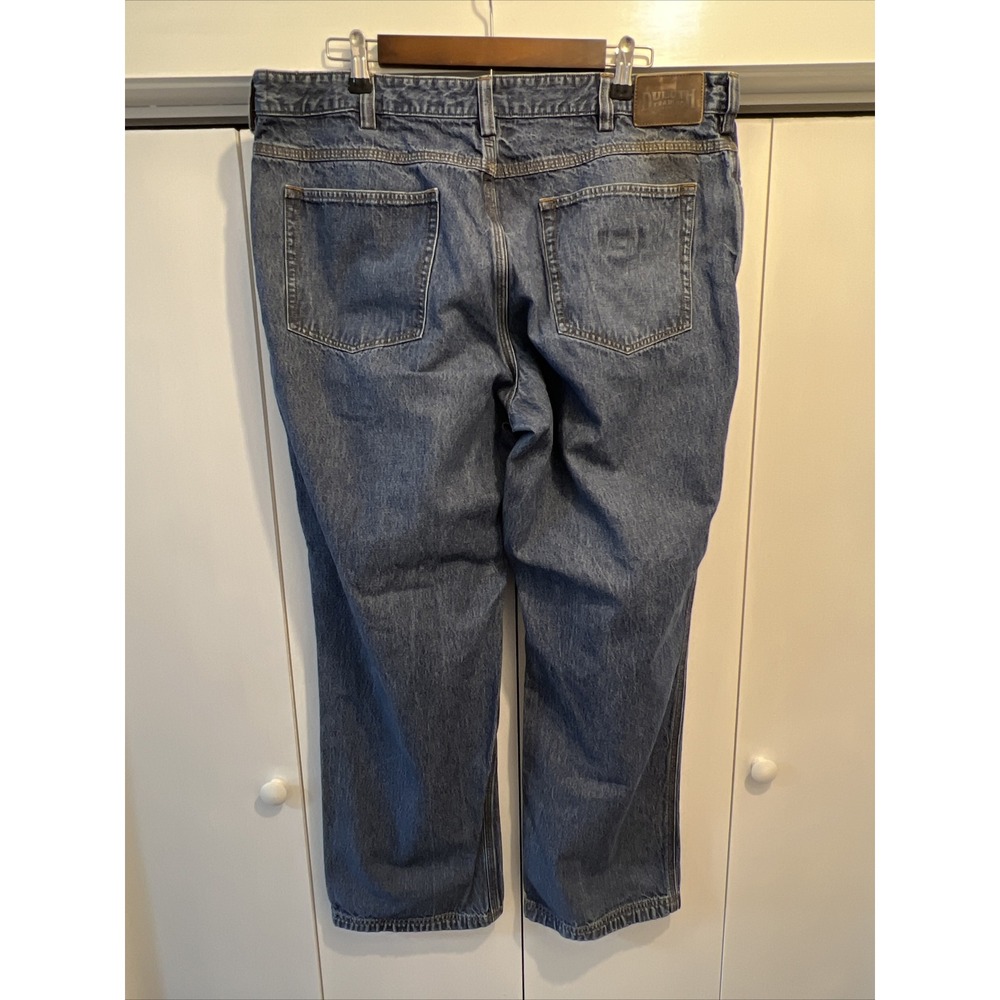 DULUTH TRADING Work Jeans!Blue Denim Ballroom Men's 40x32 ~ GUSSETED CROTCH GUC! - Picture 5 of 9